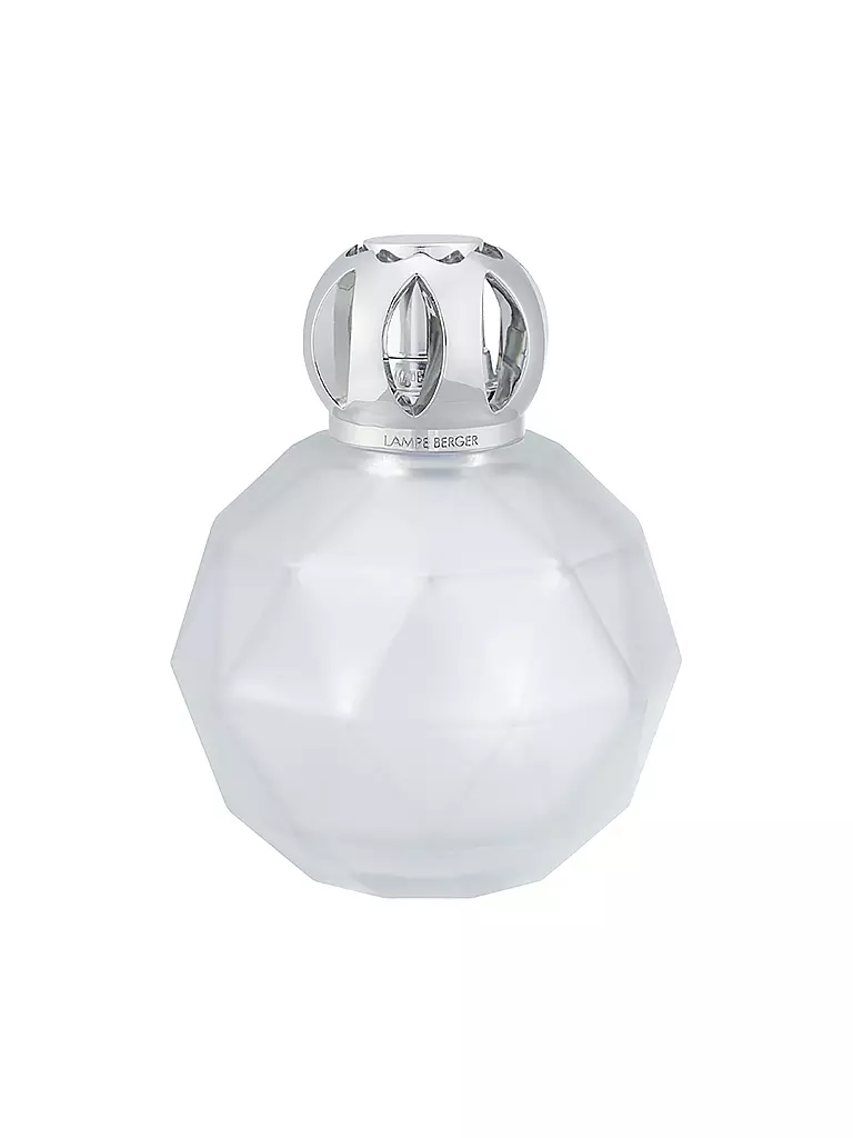 MAISON BERGER PARIS | Lampe Berger Geode Blanco Escarchado | Gris claro