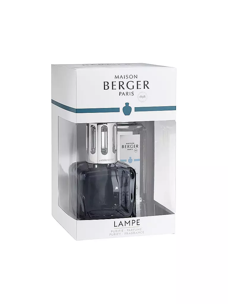 MAISON BERGER PARIS | Lampe Berger ICE CUBE Gris - Té Blanco Aromático | Gris