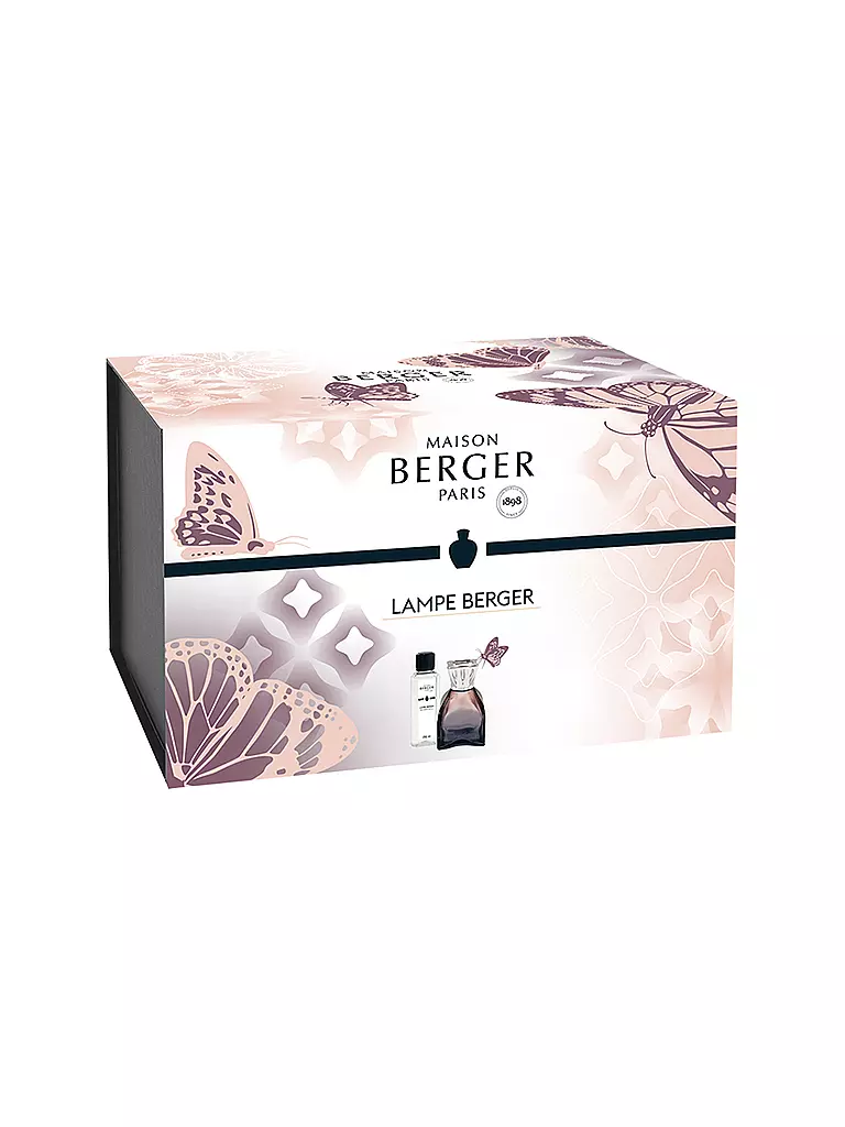 MAISON BERGER PARIS | Lampe Berger Set FLACON LILLY ROSE +250ml Petillance Exquise | 