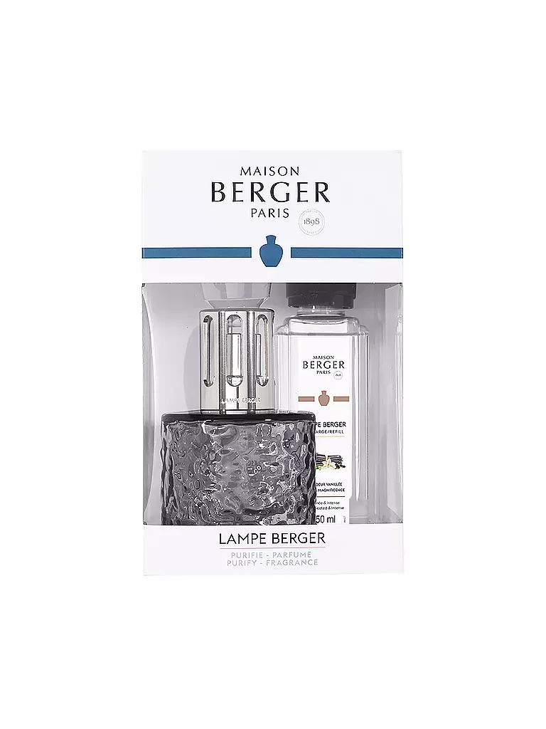 MAISON BERGER PARIS | Lampe Berger Set MIRAGE NOIRE +250ml Splendeur Vanil | Gris