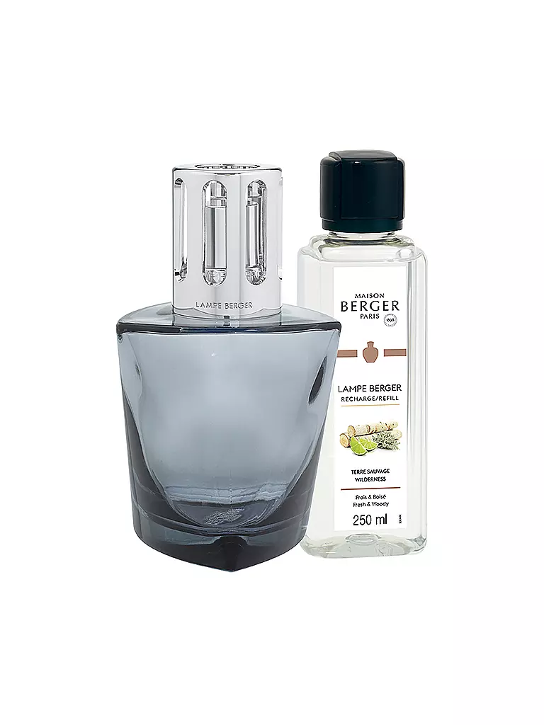 MAISON BERGER PARIS | Lampe Berger Set TERRA Noir 250ml Terre Sauvage | Gris
