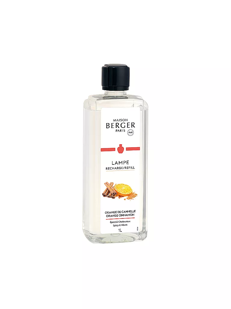 MAISON BERGER PARIS | Orange-Zimt - Lampe Berger Duft 1000 ml | Transparente