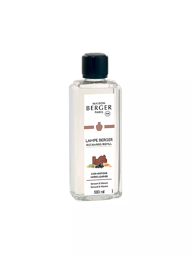MAISON BERGER PARIS | Recambio Cuero Intenso - Fragancia Lampe Berger 500ml | Transparente