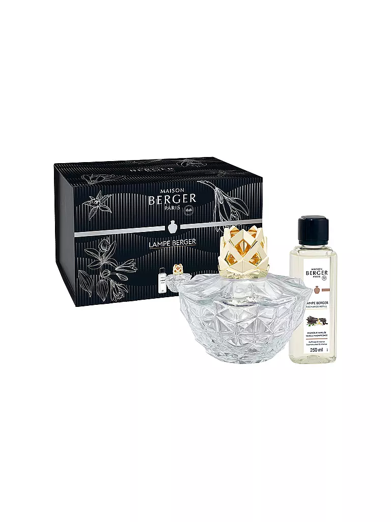 MAISON BERGER PARIS | Set de fragancia Falcon KALI TRANSPARENTE Spendeur Vanillee | 