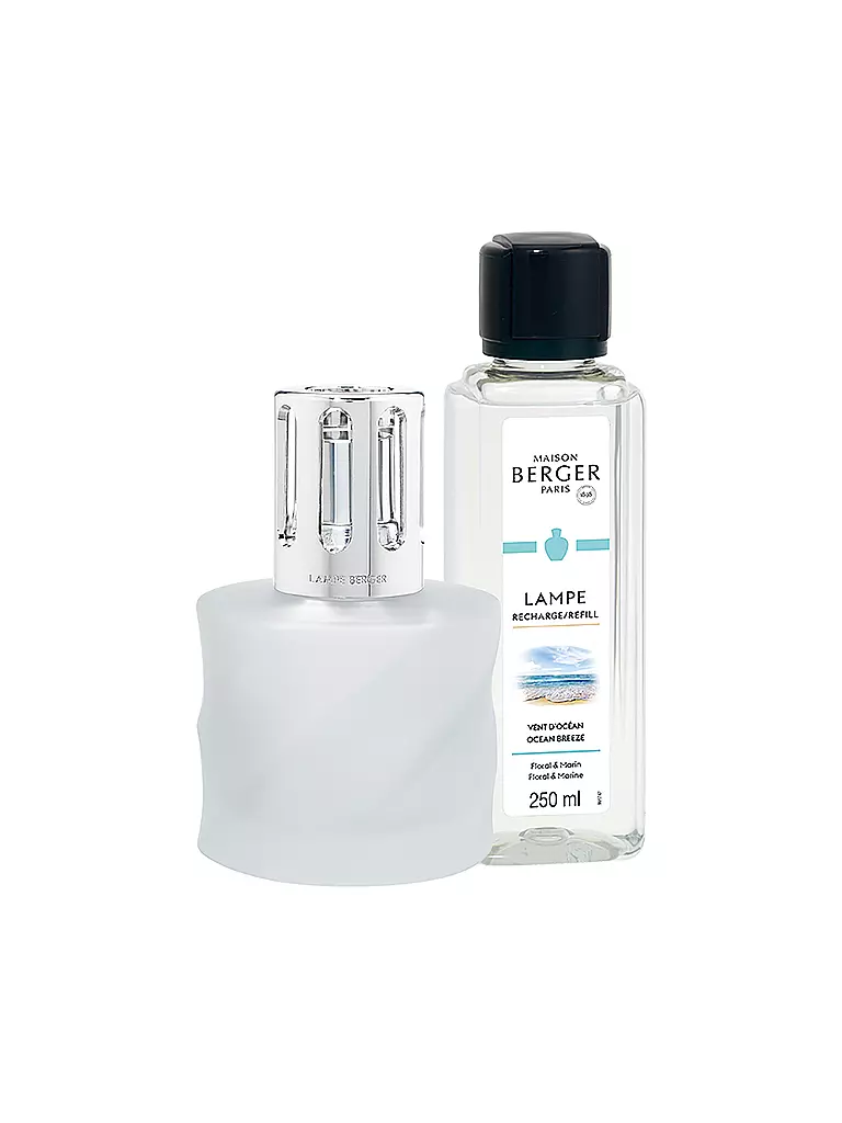 MAISON BERGER PARIS | Set Flacon Spirale Givree 250ml Vent de Ocean | Gris claro