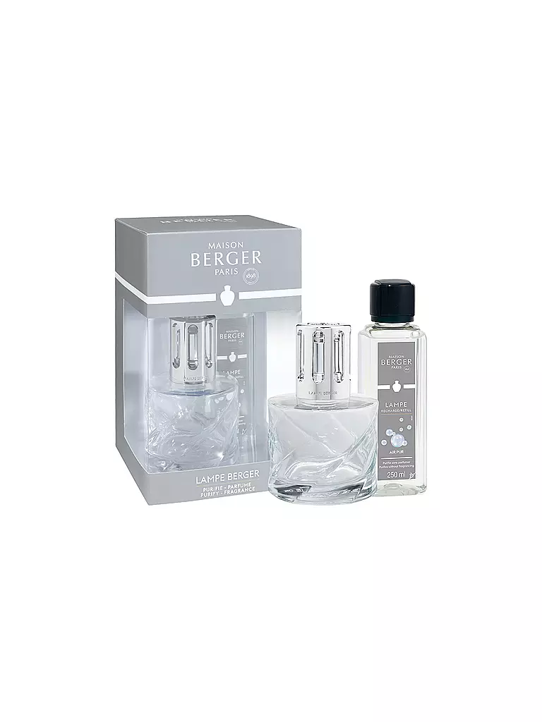 MAISON BERGER PARIS | Set Frasco Espiral Transparente 250ml Air Pur | Transparente