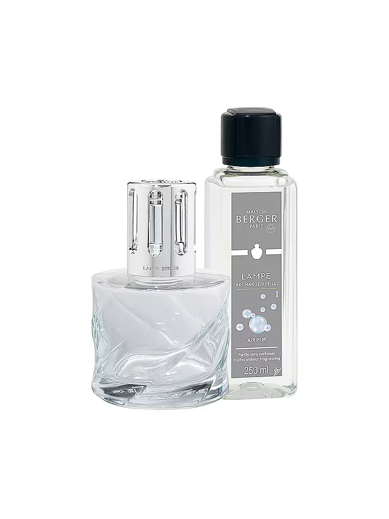 MAISON BERGER PARIS | Set Frasco Espiral Transparente 250ml Air Pur | Transparente