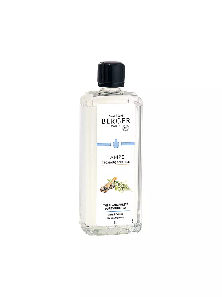 MAISON BERGER PARIS | Té Blanco Aromático - Fragancia Lampe Berger 1000 ml | Transparente