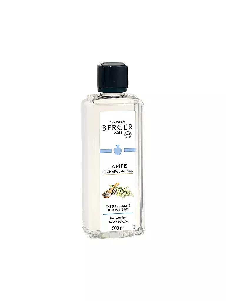 MAISON BERGER PARIS | Té Blanco Aromático - Fragancia Lampe Berger 500 ml | Transparente