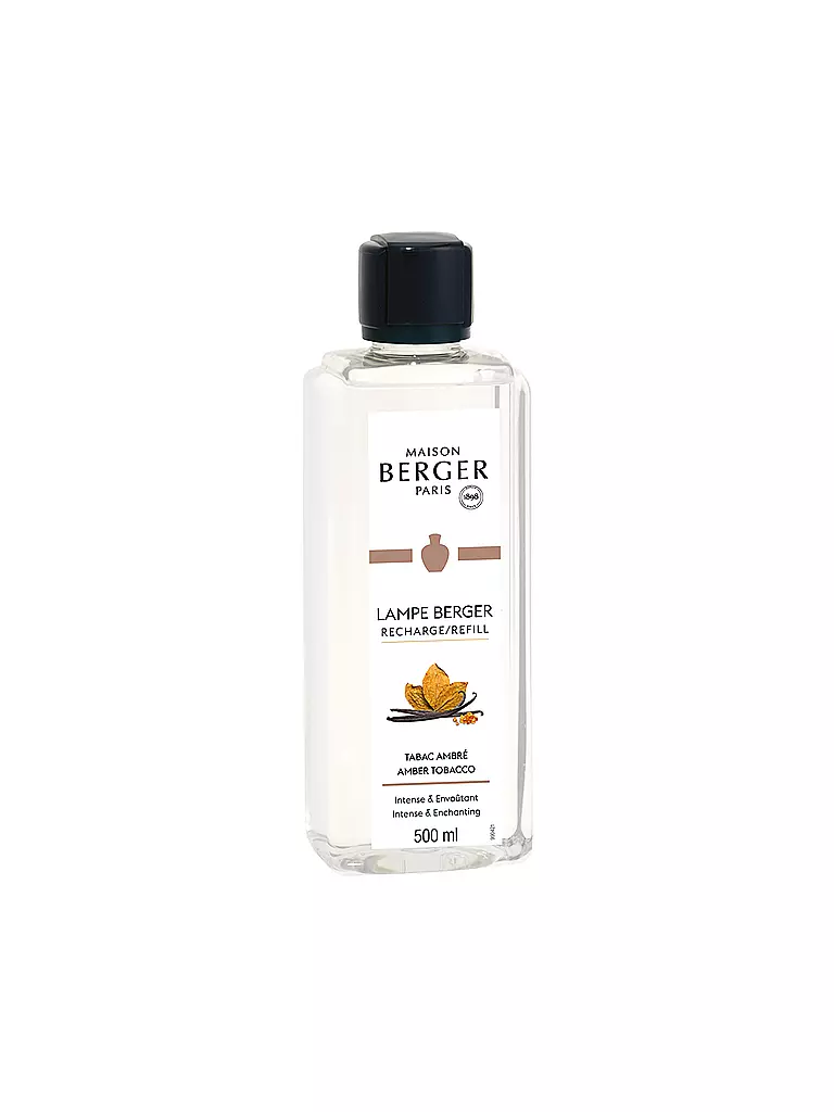 MAISON BERGER PARIS | Tabac Ambre - Fragancia Lampe Berger 500 ml | Transparente