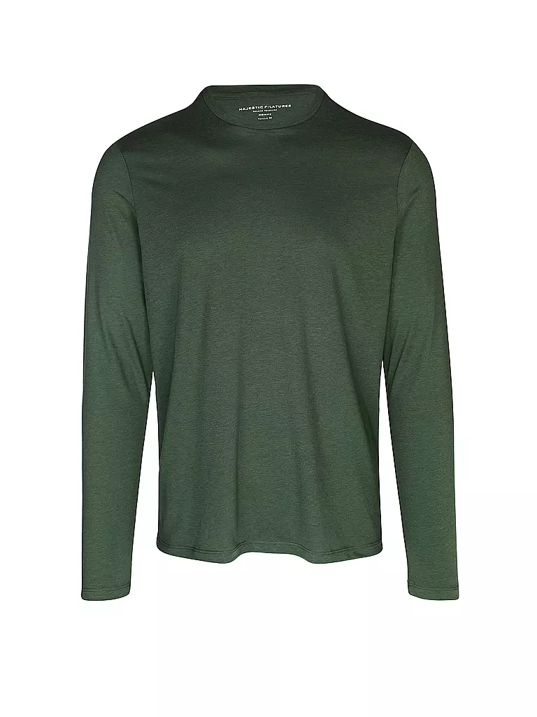 MAJESTIC FILATURES | Camiseta de manga larga | Verde oscuro