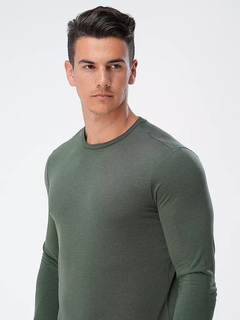 MAJESTIC FILATURES | Camiseta de manga larga | Verde oscuro