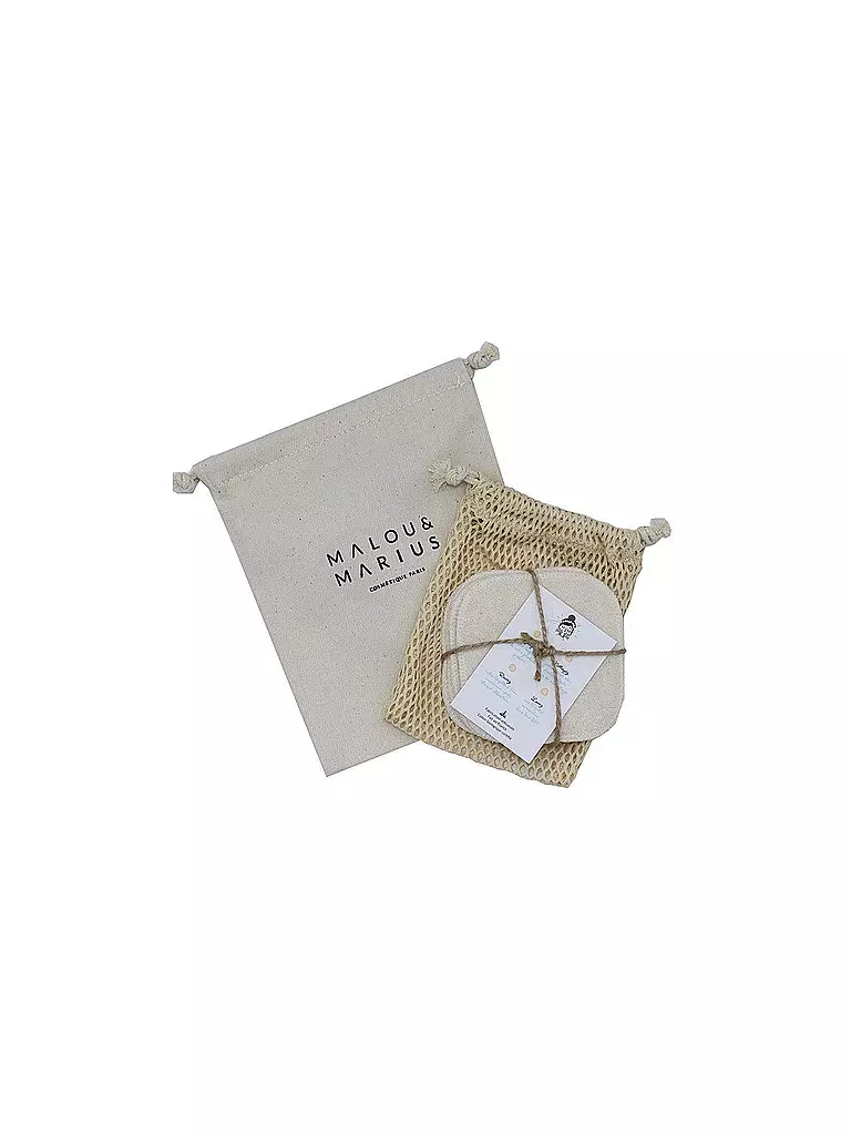 MALOU & MARIUS | 5 discos desmaquillantes lavables | Blanco