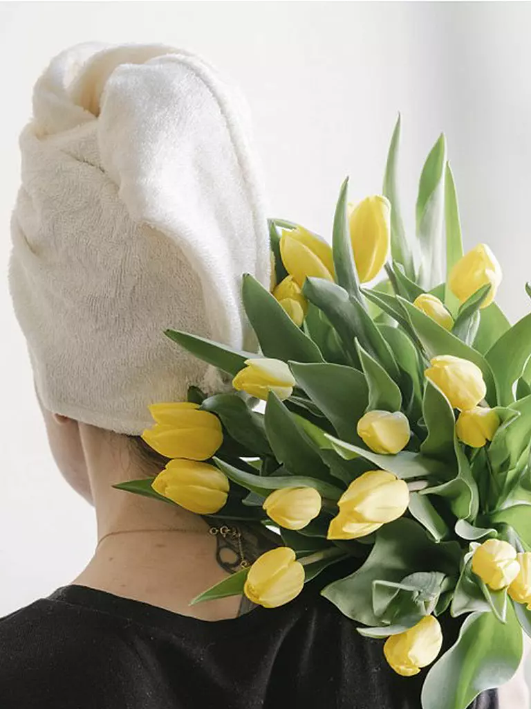 MALOU & MARIUS | Turbante de toalla Cheveux | Blanco