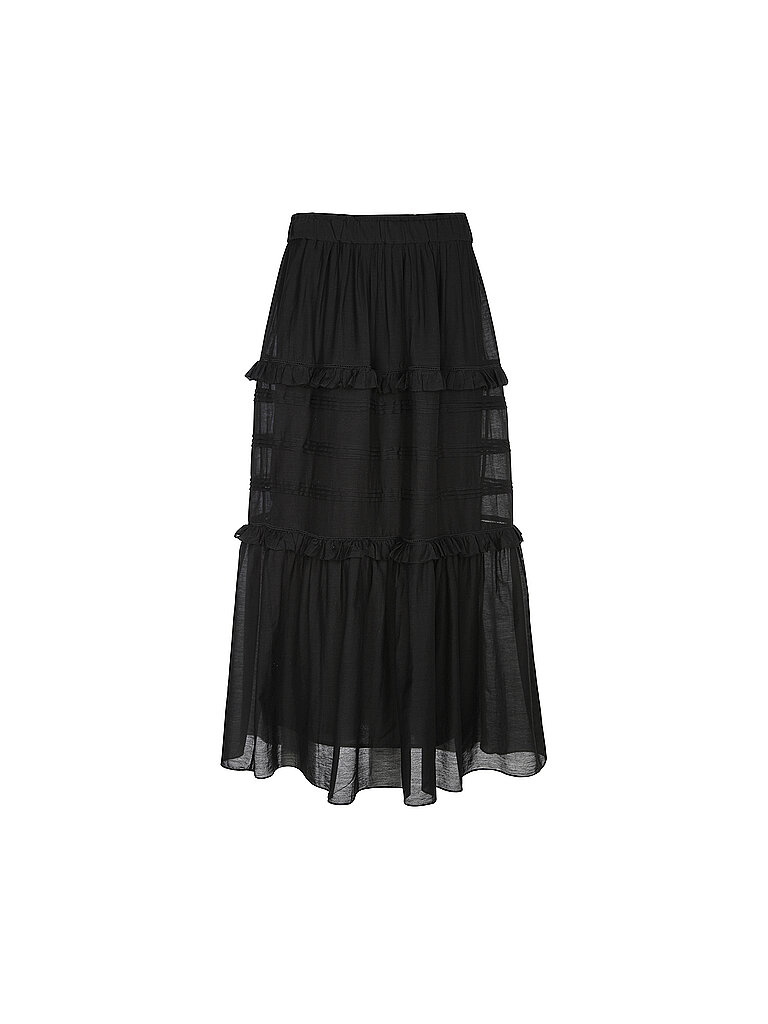 Midi falda VOLODIA negro 36