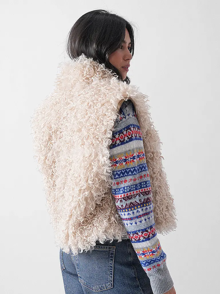 MARANT ETOILE | Chaleco reversible con aspecto de piel CLARA | Beige