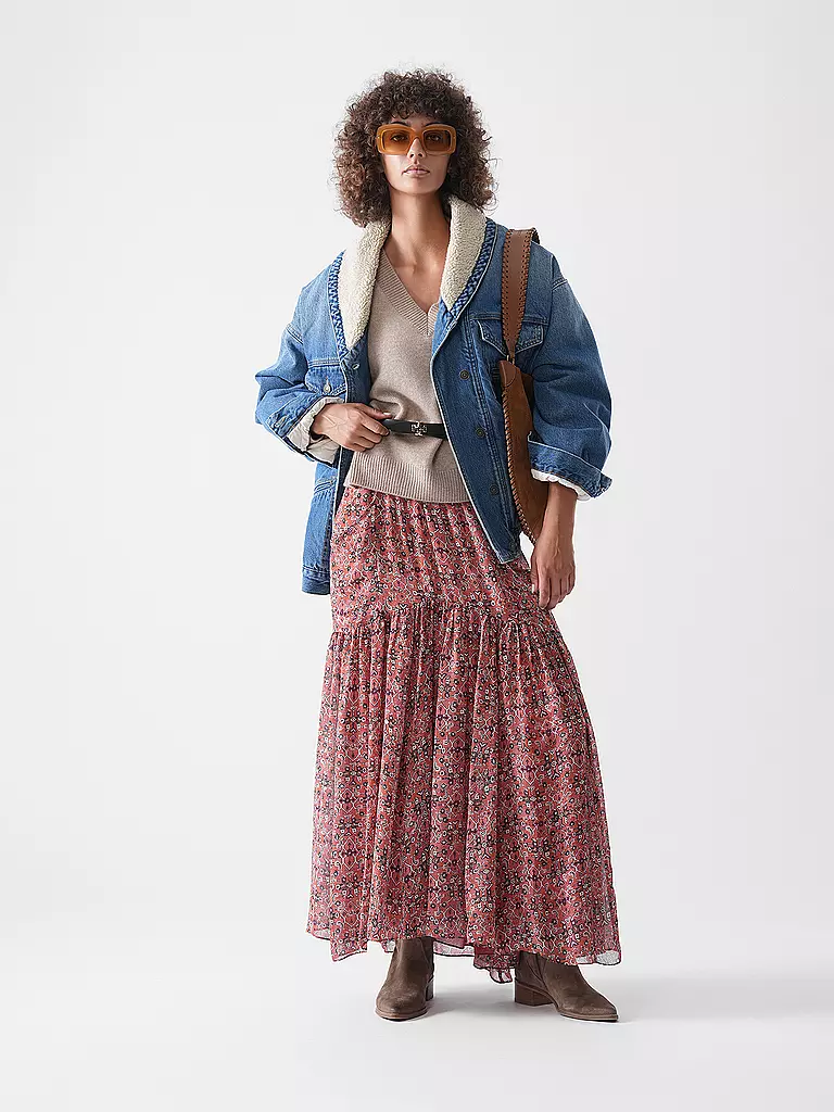 MARANT ETOILE | Maxifalda BESMA | Rojo oscuro