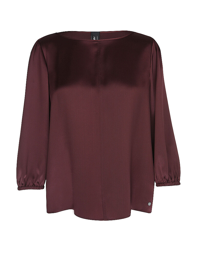 Seidenbluse rojo oscuro 42