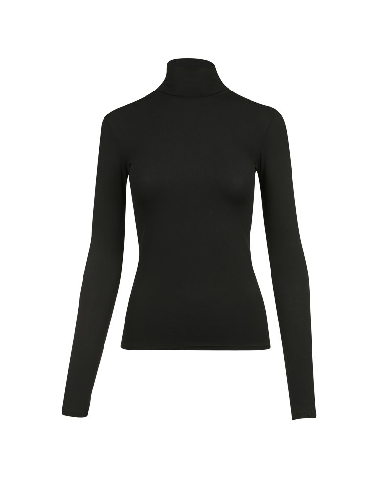 Camiseta de cuello alto negro 38