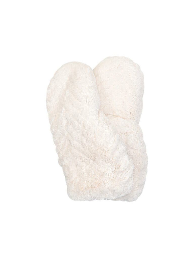 Marc Cain Guantes con aspecto de piel crema