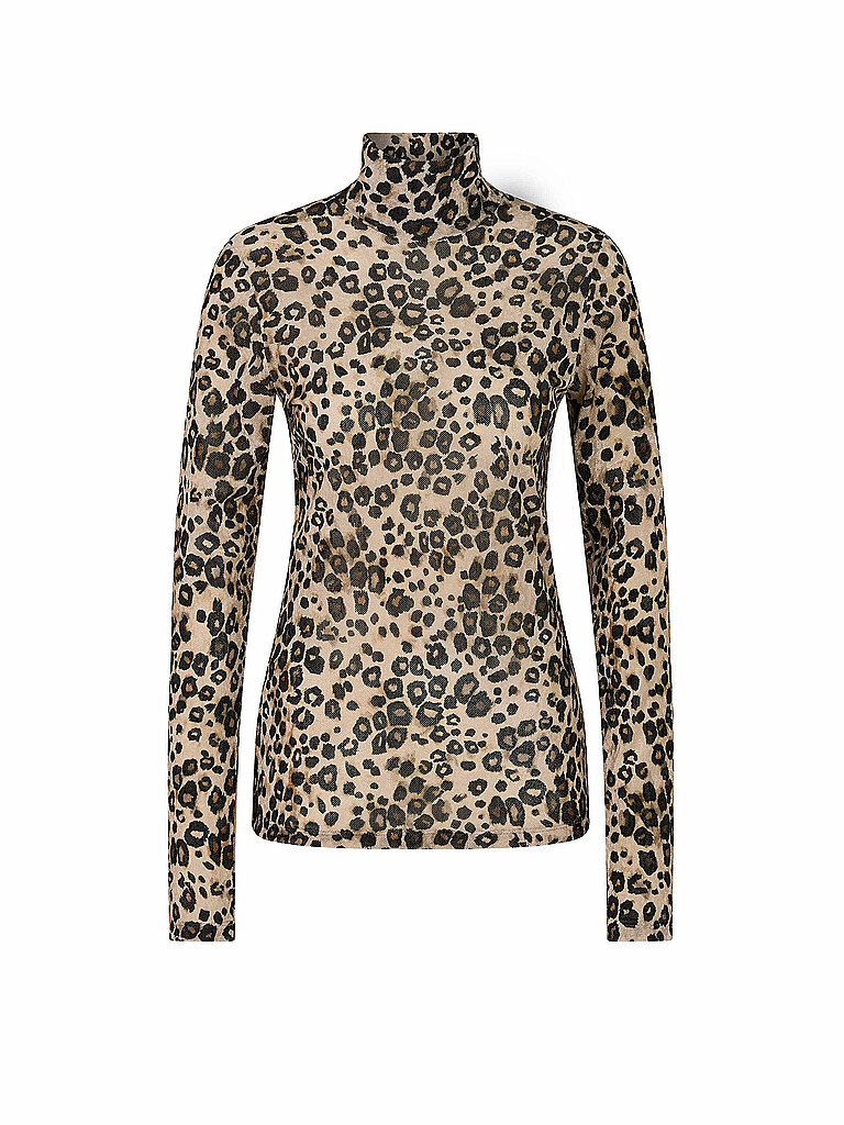 Jersey de cuello alto marrón claro 42