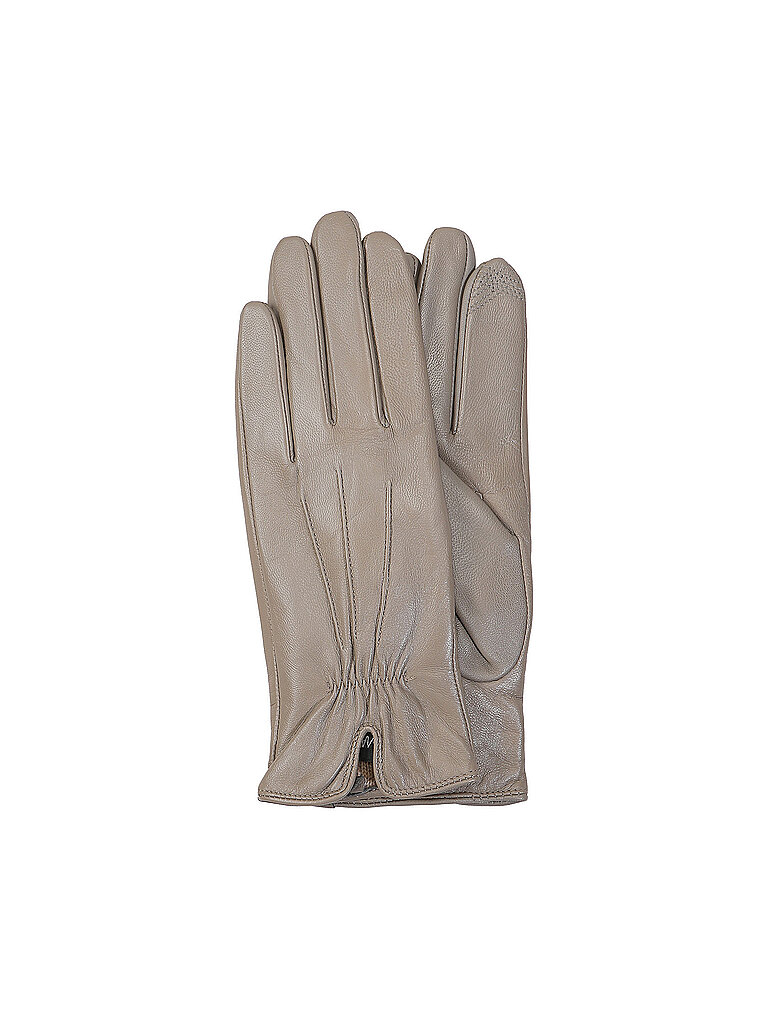 Marc Cain Guantes de cuero gris