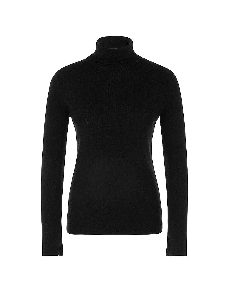 Marc Cain Jersey de cuello alto negro