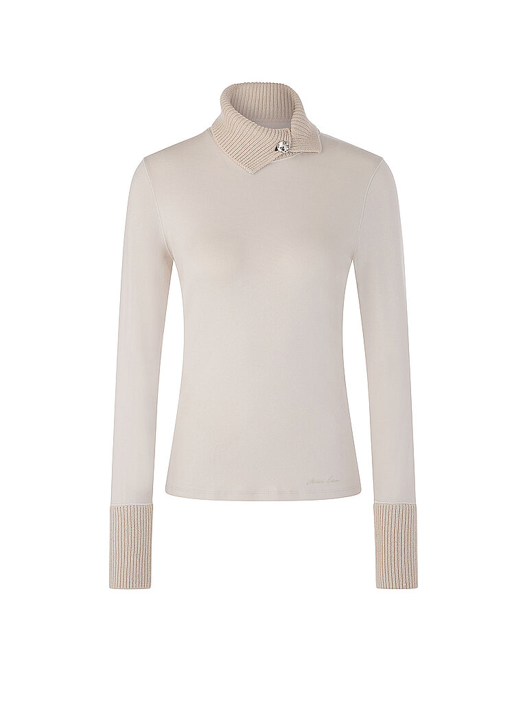 Jersey de cuello alto gris claro 40