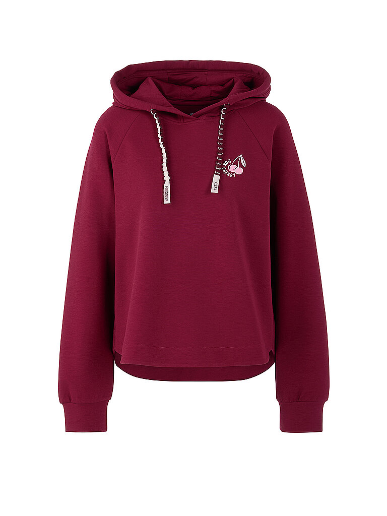 Marc Cain Sudadera con capucha - Hoodie rojo oscuro