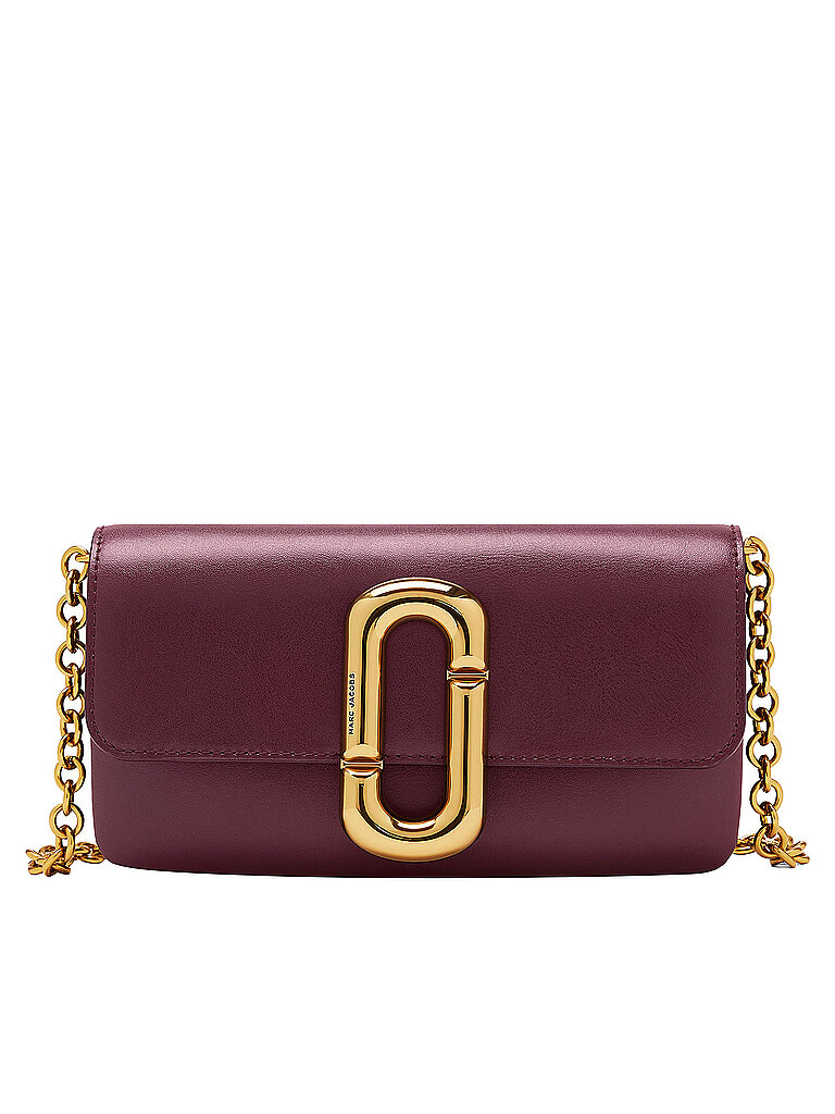 Marc Jacobs Bolso de piel - Mini Bag SCENE WALLET ON CHAIN rojo oscuro