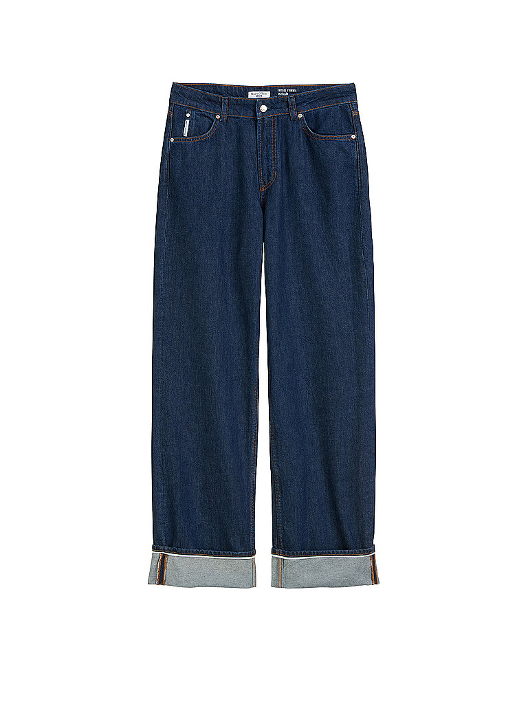 Jeans de pierna ancha azul oscuro 28/L32