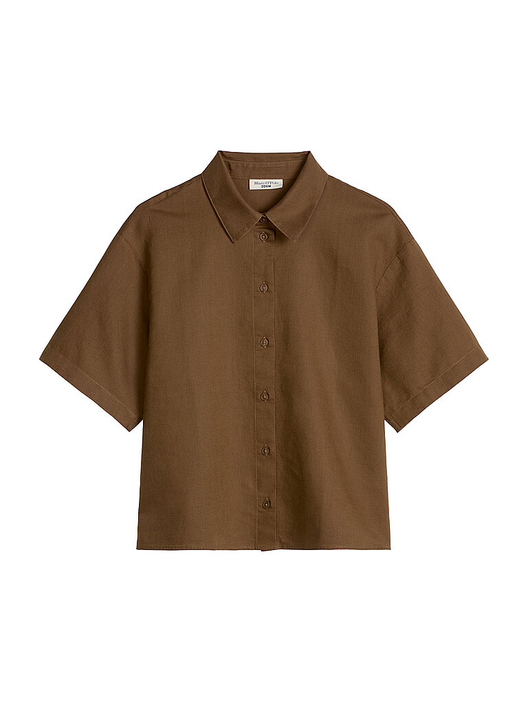 Blusa camisera marrón XS