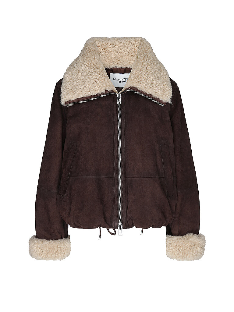 Marc O'Polo DENIM Chaqueta de cuero marrón