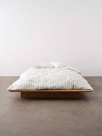 MARC O'POLO HOME | Ropa de cama de satén CLASSIC STRIPE 70x90cm/140x200cm Silver