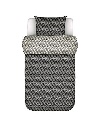 MARC O'POLO HOME | Ropa de cama de satén MONOGRAM 70x90cm / 140x200cm Negro