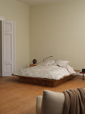 MARC O'POLO HOME | Ropa de cama de satén SVALI 70x90 / 140x200cm Oatmeal