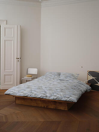 MARC O'POLO HOME | Ropa de cama de satén SVALI 70x90 / 140x200cm Calm Blue