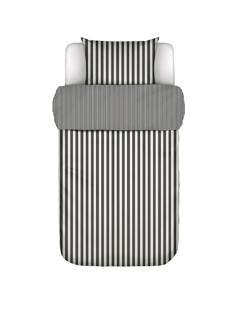 MARC O'POLO HOME Ropa de cama de satén CLASSIC STRIPE Antracita gris