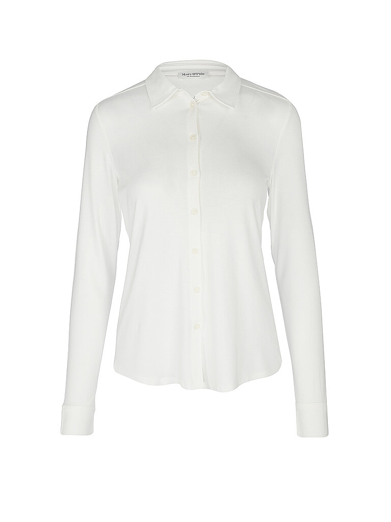 Blusa de punto de jersey crema XS