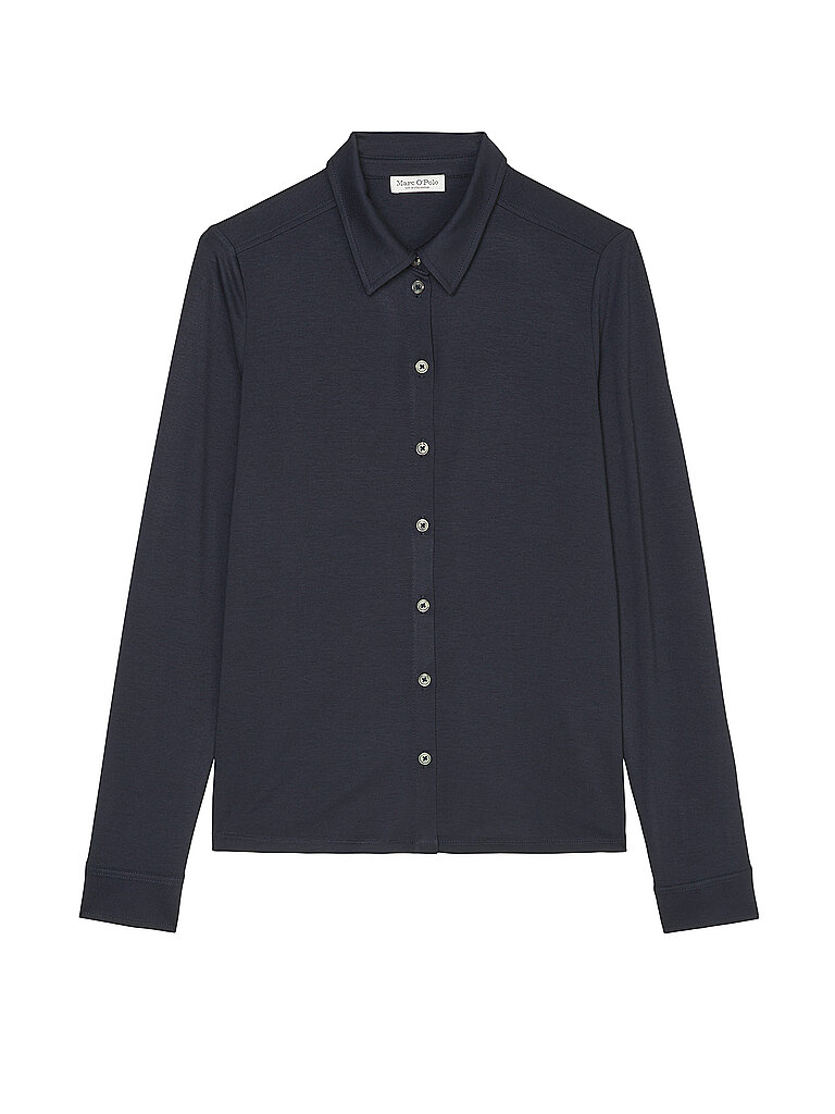 Blusa de punto de camiseta azul oscuro XXL
