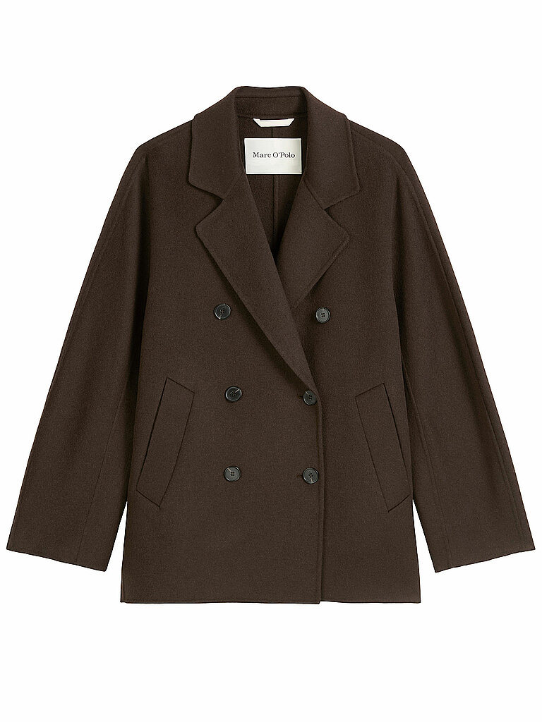 Chaqueta de lana marrón 36