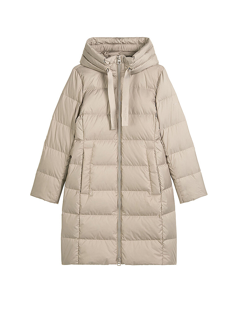 Abrigo acolchado de plumón beige 38