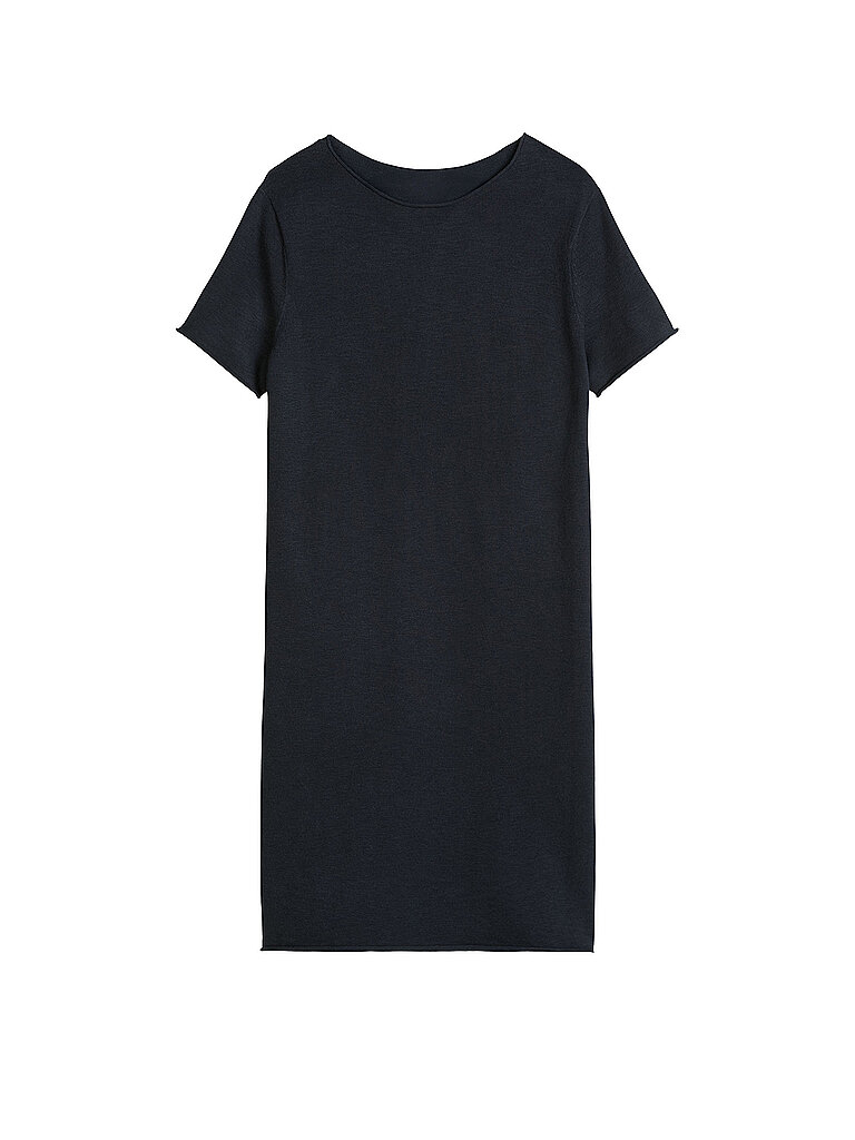 Midikleid azul oscuro XS