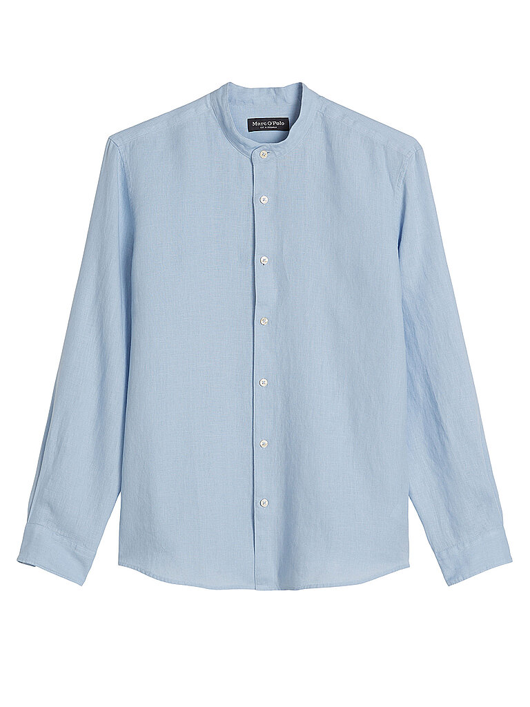 Camisa de lino azul claro S