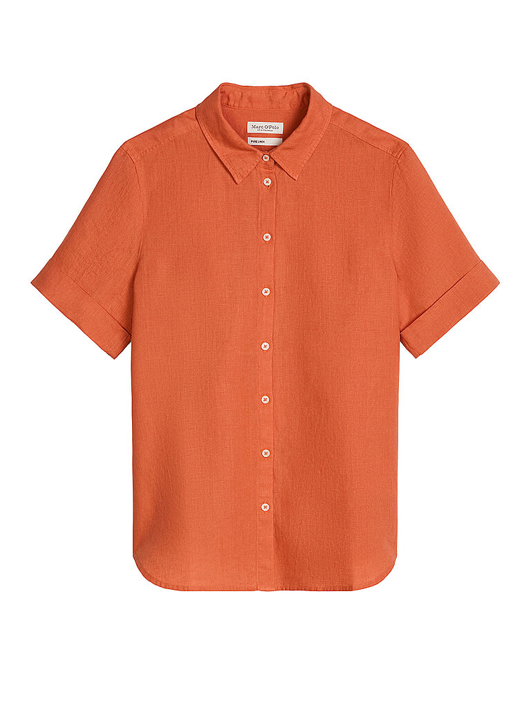 Blusa de lino naranja 38