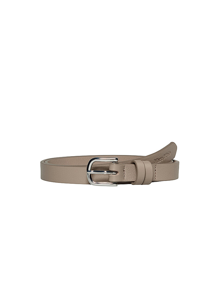 Cinturón de cuero beige 100