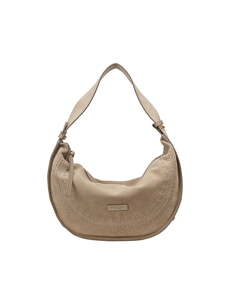 Bolso de piel - Hobo Bag beige