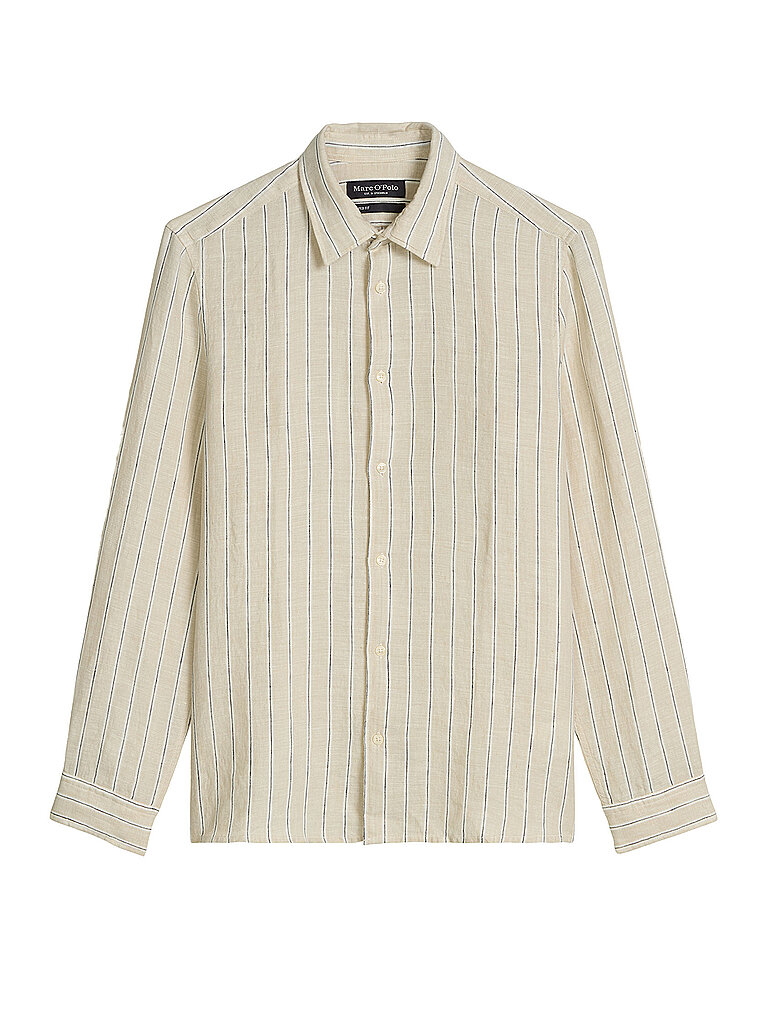 Camisa de lino marrón XL