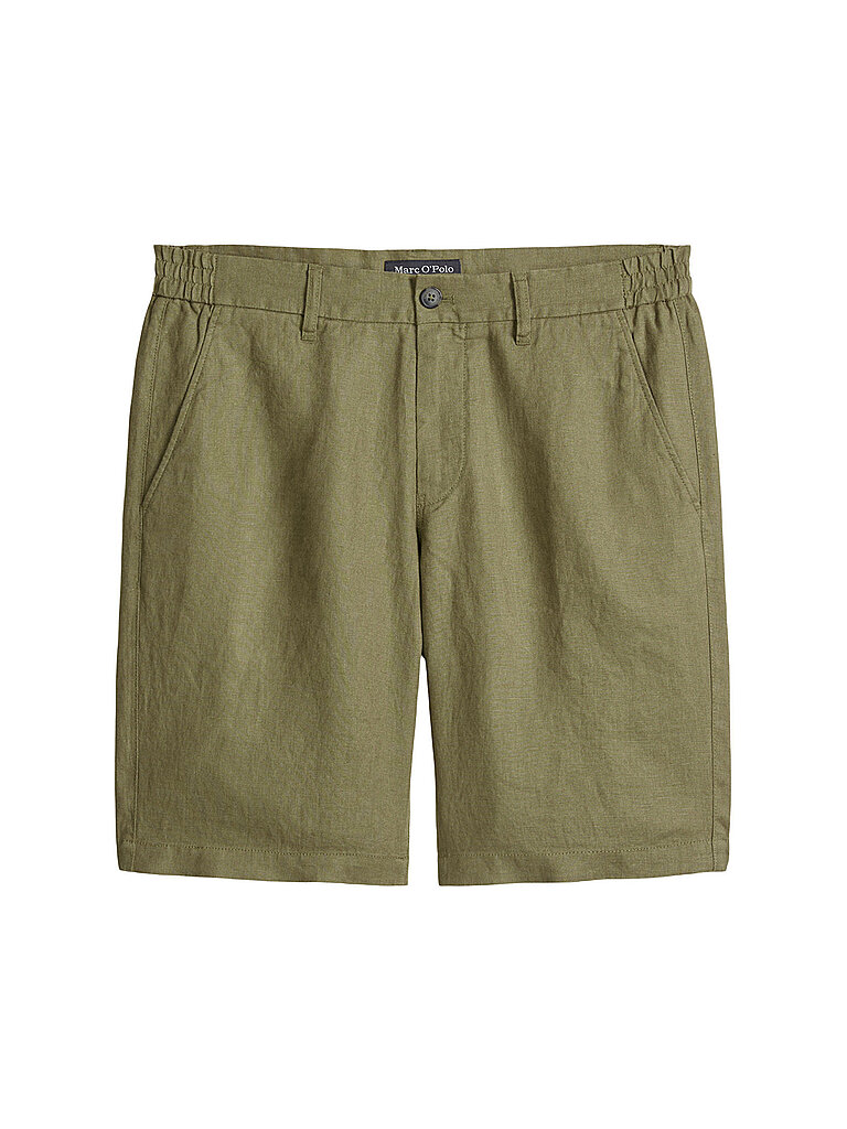 Pantalones cortos de lino oliva 31