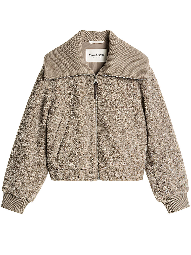 Marc O'Polo Chaqueta de efecto pelo marrón claro